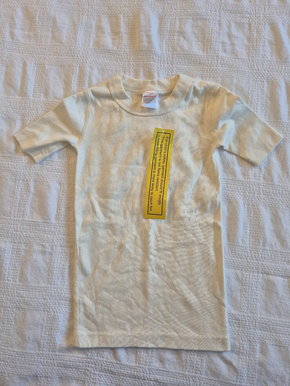 Hanna Andersson girls or boys size 110 or 5 cream  short sleeve pajama top NWT